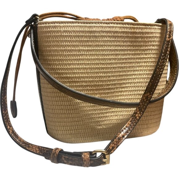 Snakeskin Mini Bucket Bag w/drawstring top! - Picture 13 of 14